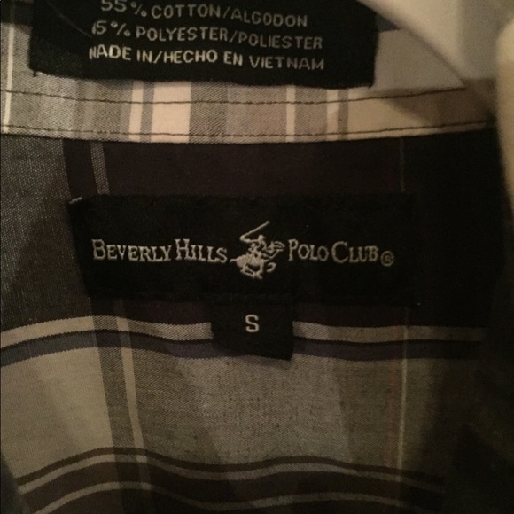 Black. White red striped laid button up - Picture 3 of 4